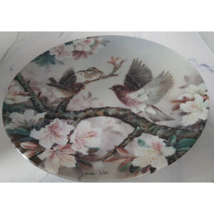 Nature's Poetry Series Plate #7 Melody At Daybreak By Lena Liu (1990 Bradex)